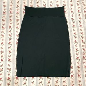 Forest green American Apparel pencil skirt, size XL